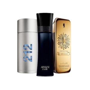 3 Parfüms – Armani Code, Paco Rabanne One Million & 212 Men NYC (KAUFE 1 BEKOMME 3)